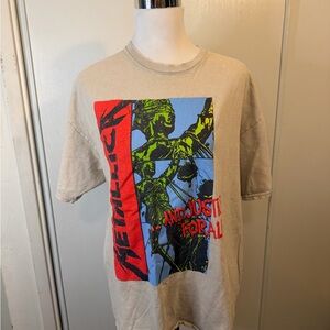 Women’s 100% Cotton Metallica And Justice For All Tee